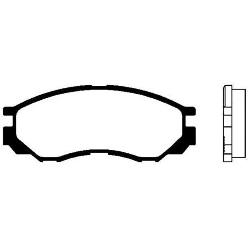 Sada brzdových platničiek kotúčovej brzdy KAVO PARTS BP-5518