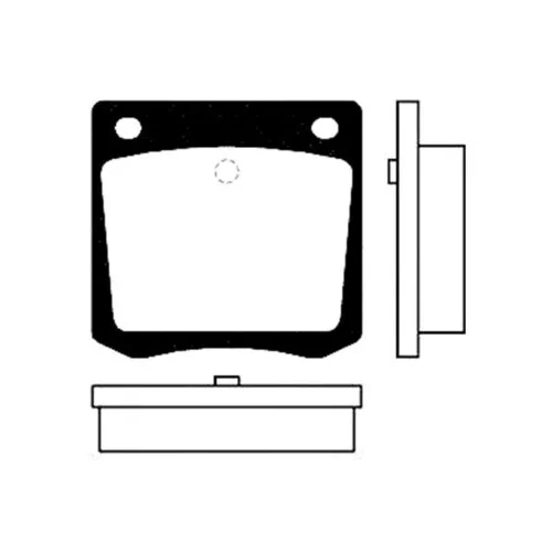 Sada brzdových platničiek kotúčovej brzdy KAVO PARTS BP-6540
