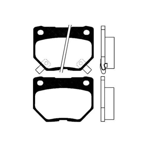 Sada brzdových platničiek kotúčovej brzdy KAVO PARTS BP-6548