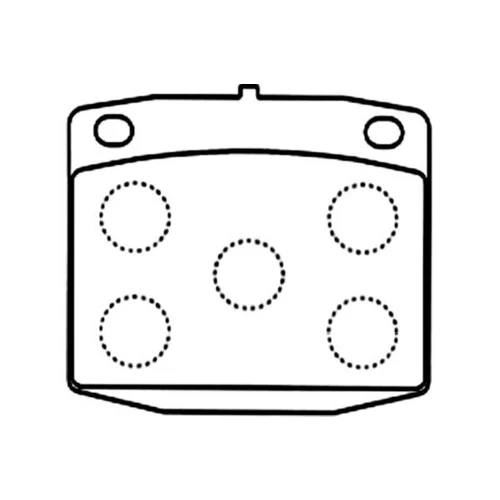 Sada brzdových platničiek kotúčovej brzdy KAVO PARTS BP-6587