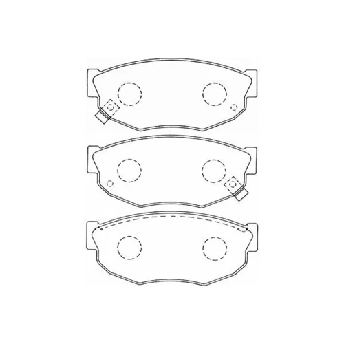 Sada brzdových platničiek kotúčovej brzdy KAVO PARTS BP-6610
