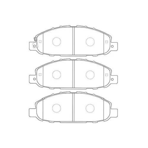 Sada brzdových platničiek kotúčovej brzdy KAVO PARTS BP-6611