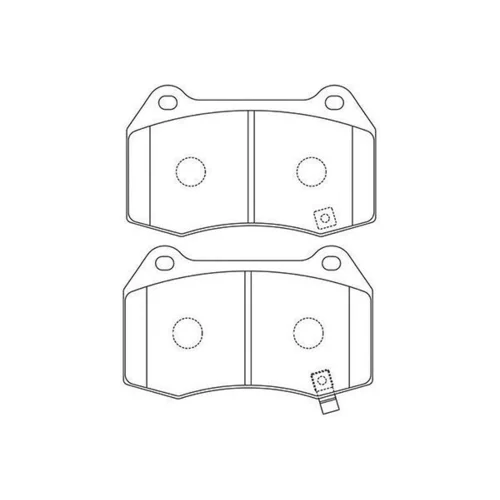 Sada brzdových platničiek kotúčovej brzdy KAVO PARTS BP-6622
