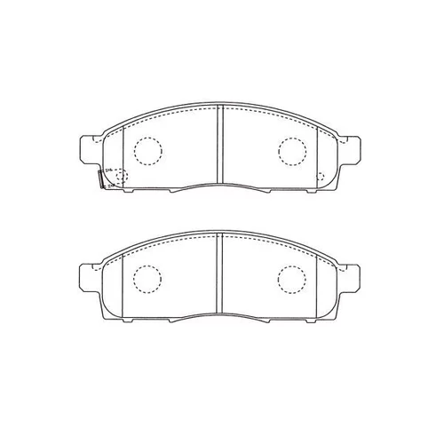 Sada brzdových platničiek kotúčovej brzdy KAVO PARTS BP-6631