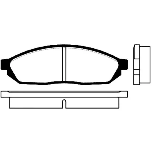 Sada brzdových platničiek kotúčovej brzdy KAVO PARTS BP-8500