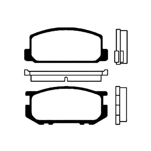 Sada brzdových platničiek kotúčovej brzdy KAVO PARTS BP-9003