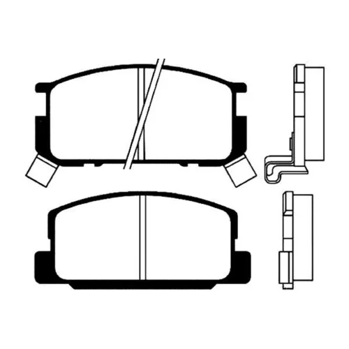 Sada brzdových platničiek kotúčovej brzdy KAVO PARTS BP-9009