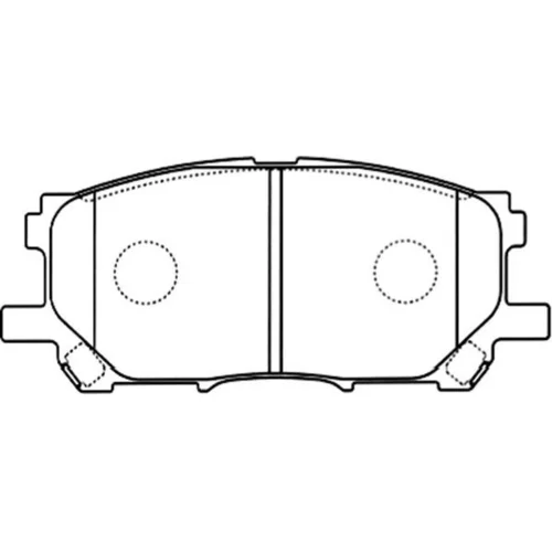 Sada brzdových platničiek kotúčovej brzdy KAVO PARTS BP-9090