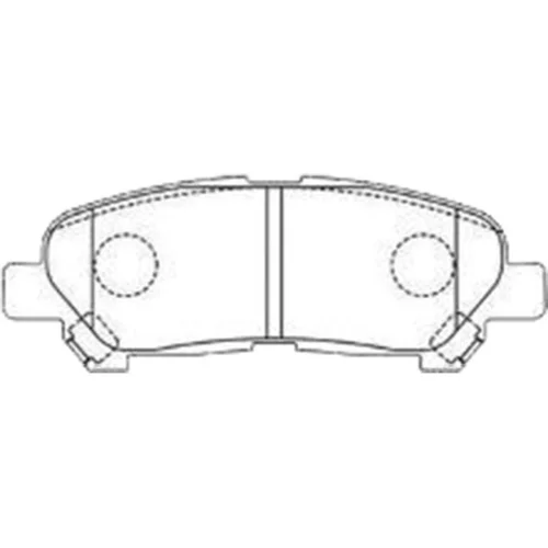 Sada brzdových platničiek kotúčovej brzdy KAVO PARTS BP-9141