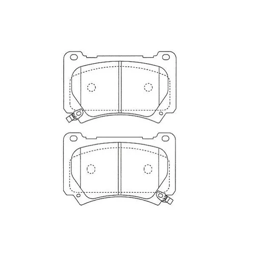 Sada brzdových platničiek kotúčovej brzdy KAVO PARTS KBP-3051