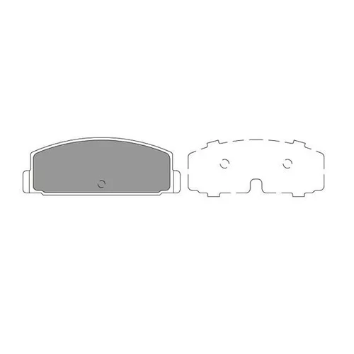 Sada brzdových platničiek kotúčovej brzdy KAVO PARTS KBP-5545