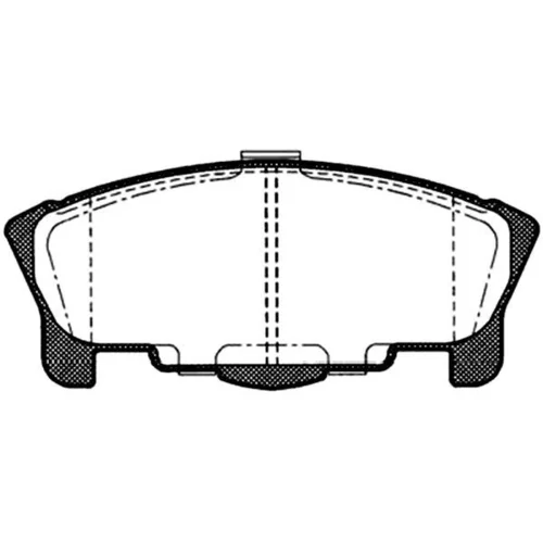 Sada brzdových platničiek kotúčovej brzdy KAVO PARTS BP-1508