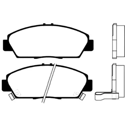 Sada brzdových platničiek kotúčovej brzdy KAVO PARTS BP-2024