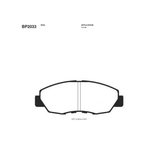 Sada brzdových platničiek kotúčovej brzdy KAVO PARTS BP-2033