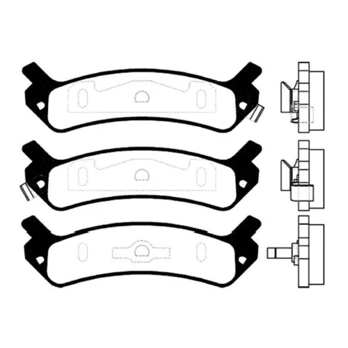 Sada brzdových platničiek kotúčovej brzdy KAVO PARTS BP-3009