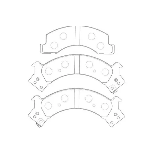 Sada brzdových platničiek kotúčovej brzdy KAVO PARTS BP-3518