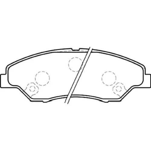 Sada brzdových platničiek kotúčovej brzdy KAVO PARTS BP-4009