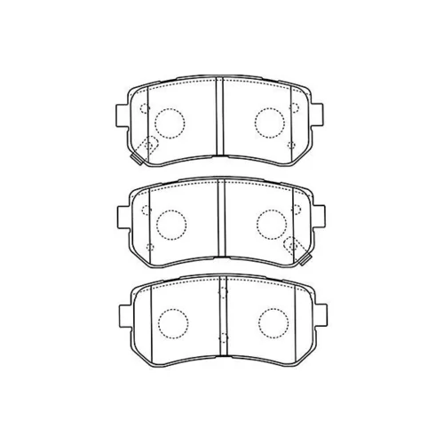 Sada brzdových platničiek kotúčovej brzdy KAVO PARTS BP-4018