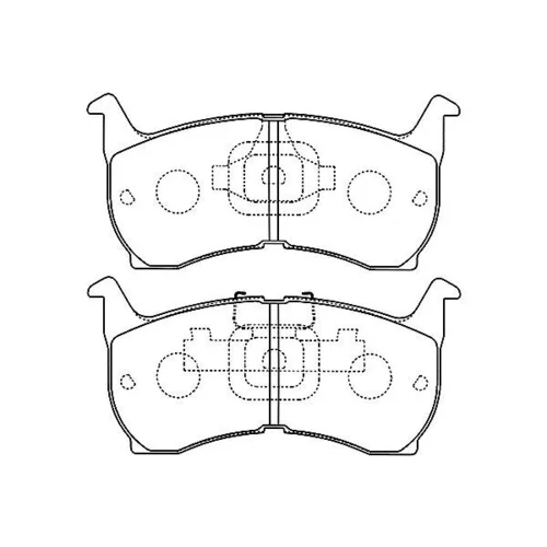 Sada brzdových platničiek kotúčovej brzdy KAVO PARTS BP-4503