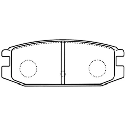 Sada brzdových platničiek kotúčovej brzdy KAVO PARTS BP-5548
