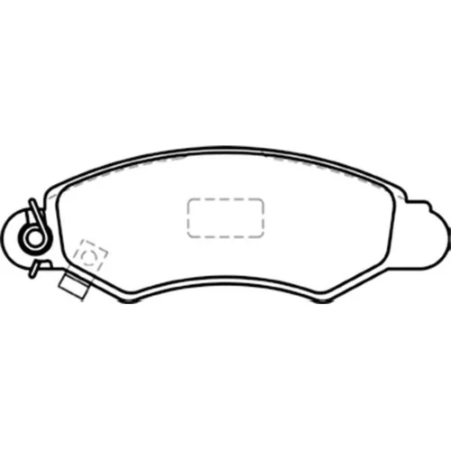 Sada brzdových platničiek kotúčovej brzdy KAVO PARTS BP-8520