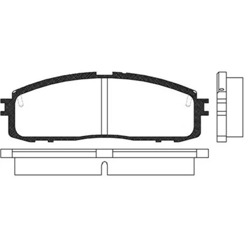 Sada brzdových platničiek kotúčovej brzdy KAVO PARTS BP-9048