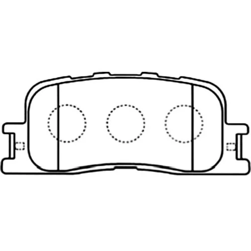 Sada brzdových platničiek kotúčovej brzdy KAVO PARTS BP-9086