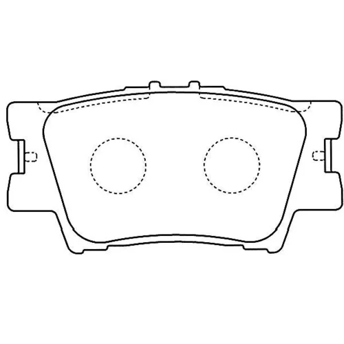 Sada brzdových platničiek kotúčovej brzdy KAVO PARTS BP-9104