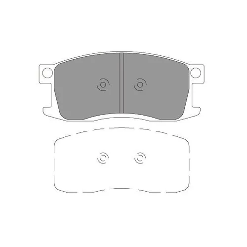Sada brzdových platničiek kotúčovej brzdy KAVO PARTS KBP-2054