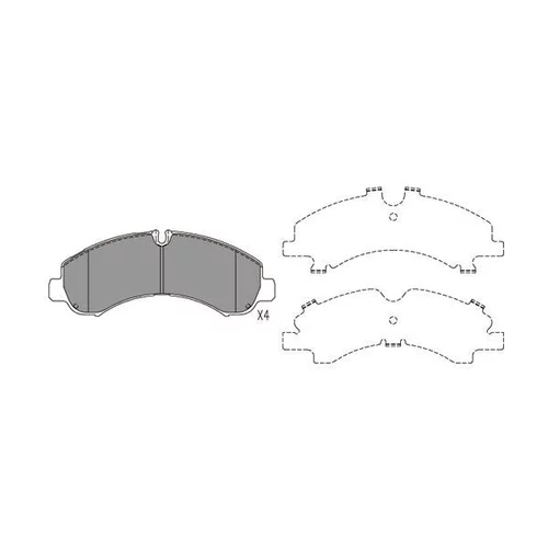 Sada brzdových platničiek kotúčovej brzdy KAVO PARTS KBP-5552