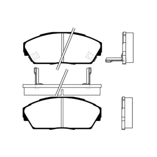 Sada brzdových platničiek kotúčovej brzdy KAVO PARTS BP-2021