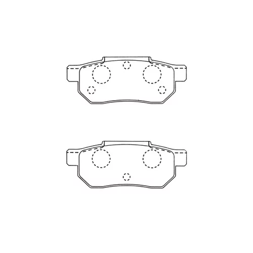 Sada brzdových platničiek kotúčovej brzdy KAVO PARTS BP-2031