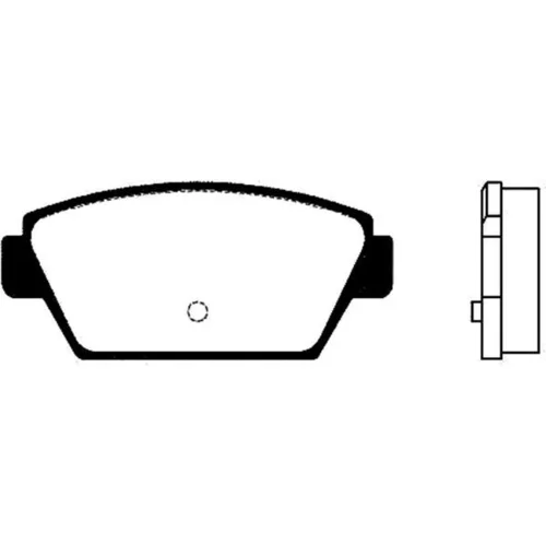Sada brzdových platničiek kotúčovej brzdy KAVO PARTS BP-3002