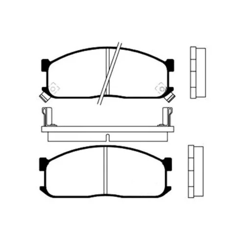 Sada brzdových platničiek kotúčovej brzdy KAVO PARTS BP-4514