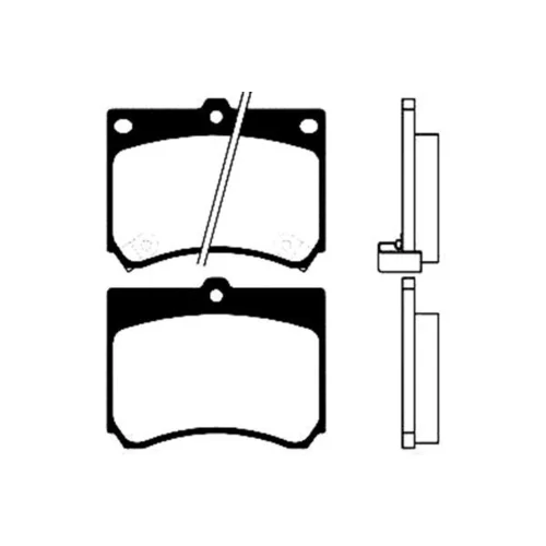 Sada brzdových platničiek kotúčovej brzdy KAVO PARTS BP-4518