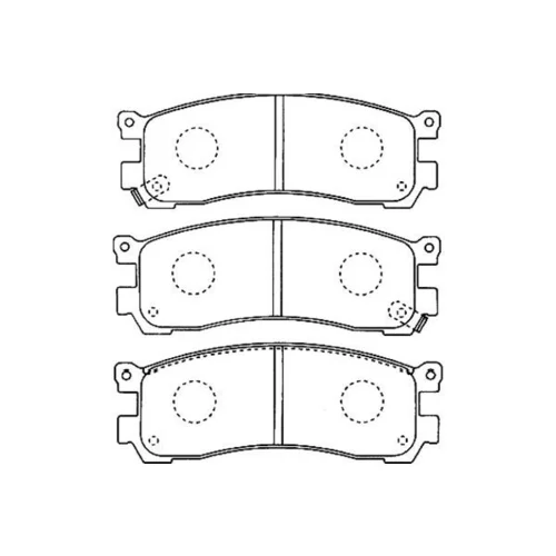 Sada brzdových platničiek kotúčovej brzdy KAVO PARTS BP-4552