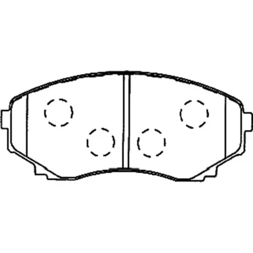 Sada brzdových platničiek kotúčovej brzdy KAVO PARTS BP-4557