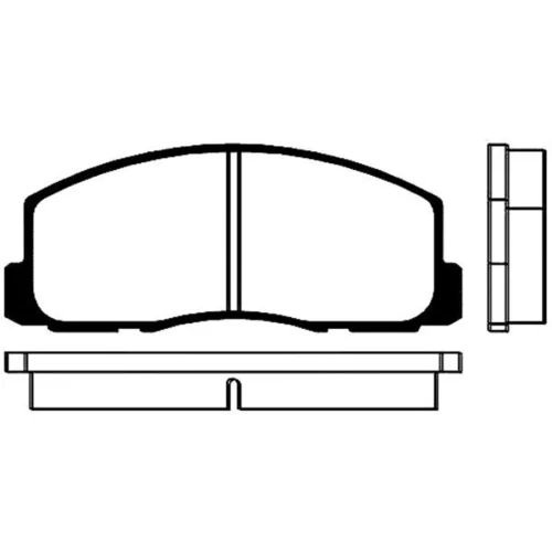 Sada brzdových platničiek kotúčovej brzdy KAVO PARTS BP-5504