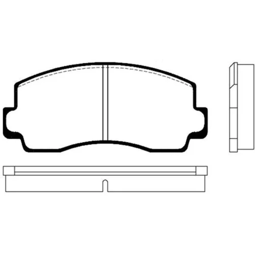Sada brzdových platničiek kotúčovej brzdy KAVO PARTS BP-5512