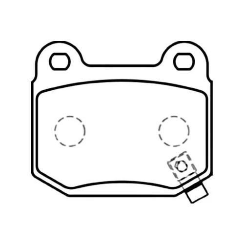 Sada brzdových platničiek kotúčovej brzdy KAVO PARTS BP-6574