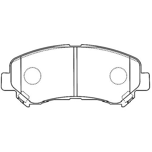 Sada brzdových platničiek kotúčovej brzdy KAVO PARTS BP-6600