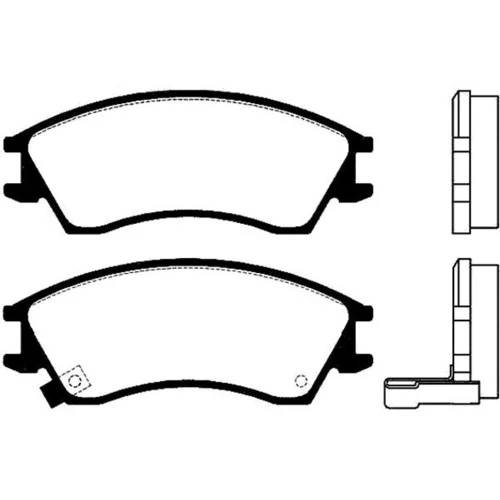 Sada brzdových platničiek kotúčovej brzdy KAVO PARTS BP-8007