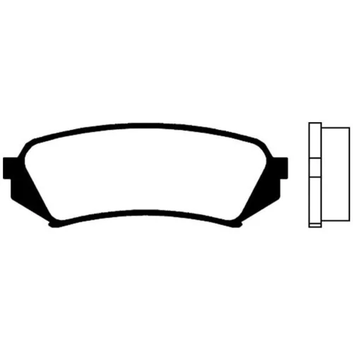 Sada brzdových platničiek kotúčovej brzdy KAVO PARTS BP-9058