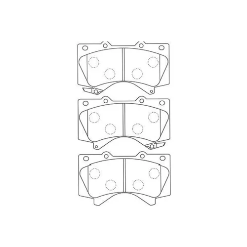 Sada brzdových platničiek kotúčovej brzdy KAVO PARTS BP-9121