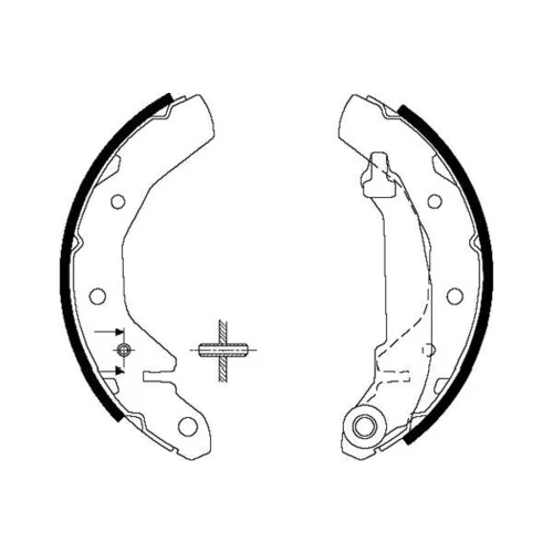 Sada brzdových čeľustí KAVO PARTS KBS-1407