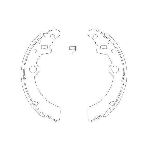 Sada brzdových čeľustí KAVO PARTS KBS-8907