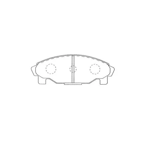 Sada brzdových platničiek kotúčovej brzdy KAVO PARTS BP-1521