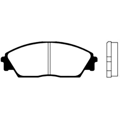 Sada brzdových platničiek kotúčovej brzdy KAVO PARTS BP-2016