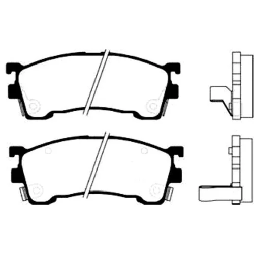 Sada brzdových platničiek kotúčovej brzdy KAVO PARTS BP-4520