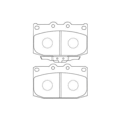Sada brzdových platničiek kotúčovej brzdy KAVO PARTS BP-4530